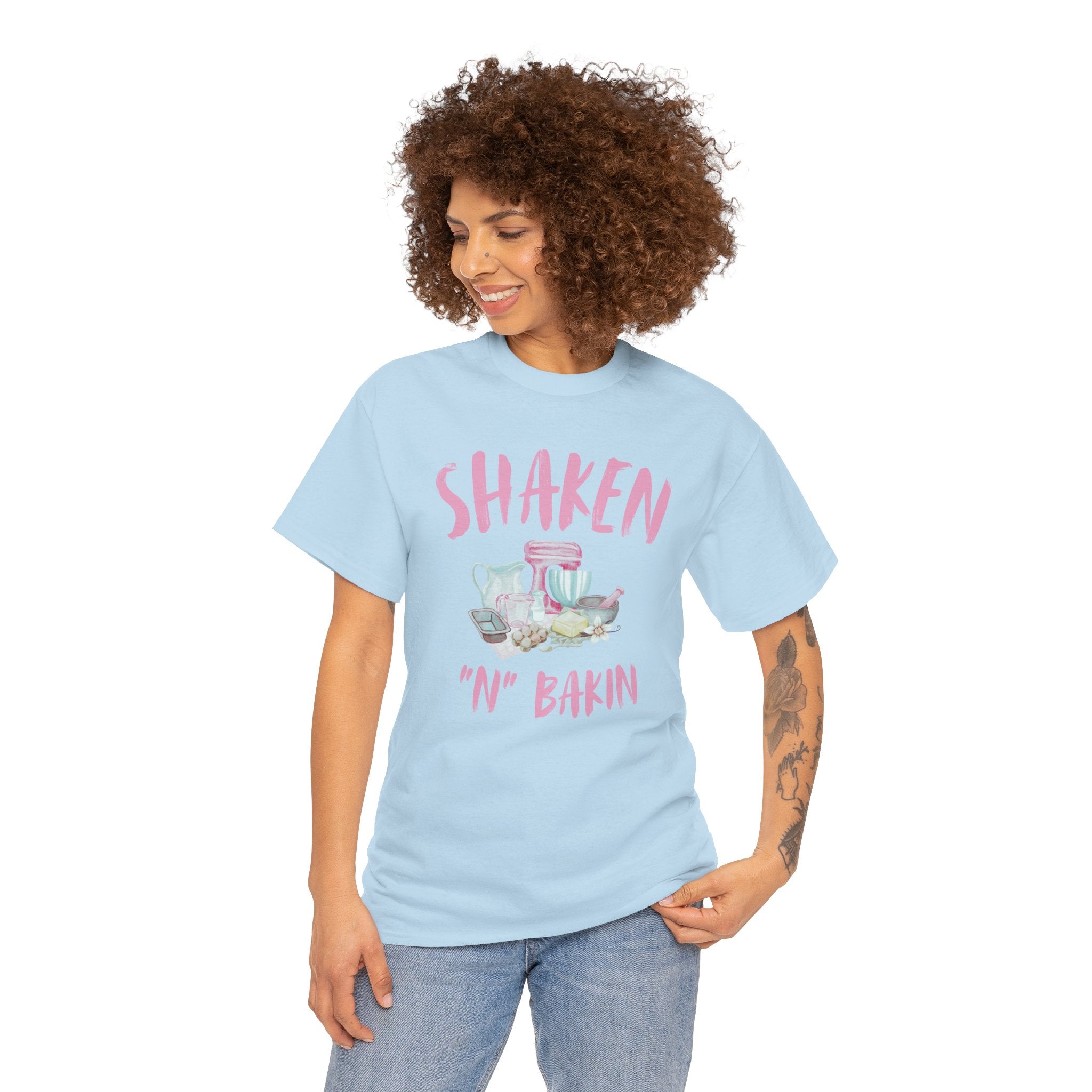 Shaken 'N' Bakin Tee — Cute Pastel Mixer Baking Shirt for Bakers