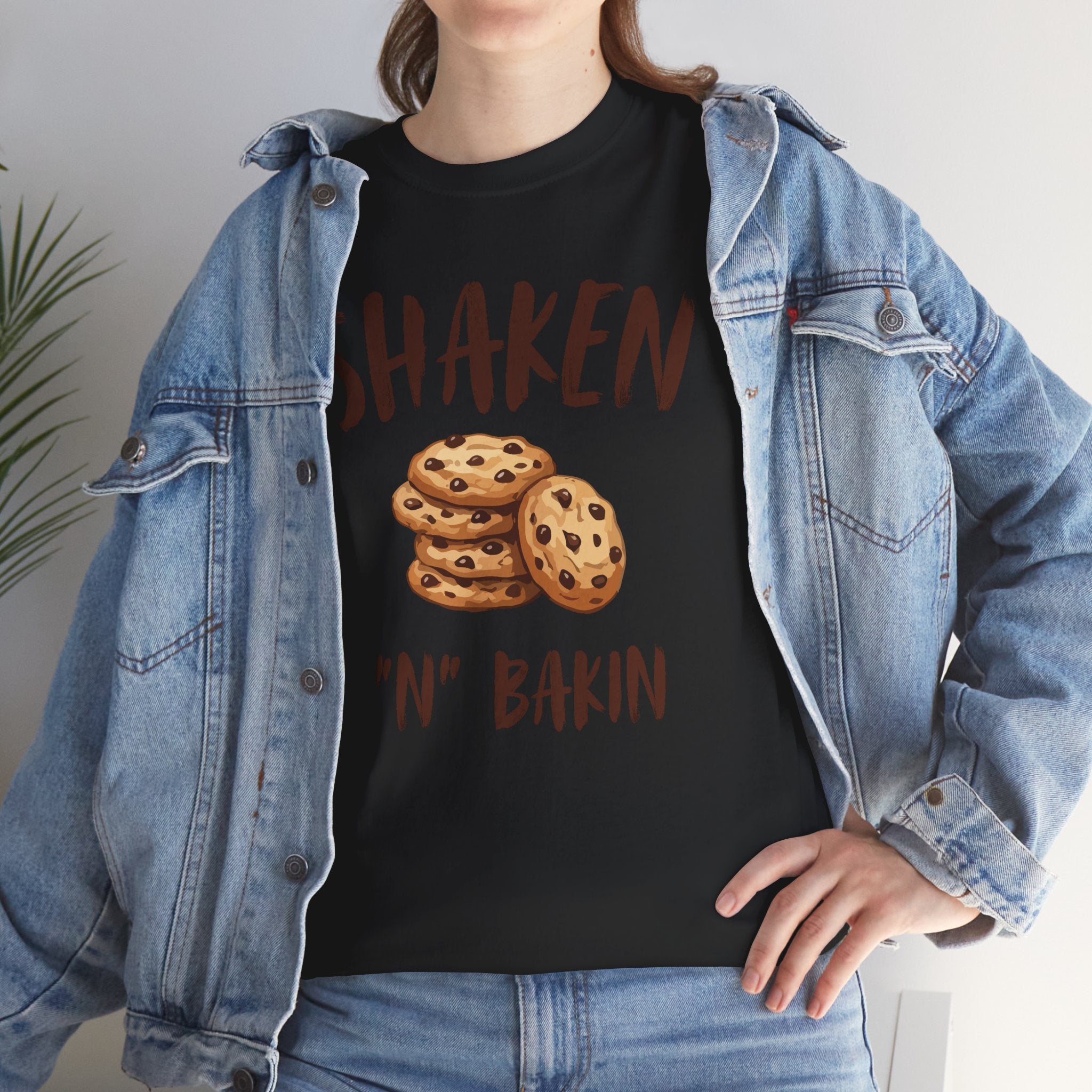 Shaken 'N' Bakin Cookie T-Shirt — Baking Graphic Tee for Bakers & Dessert Lovers