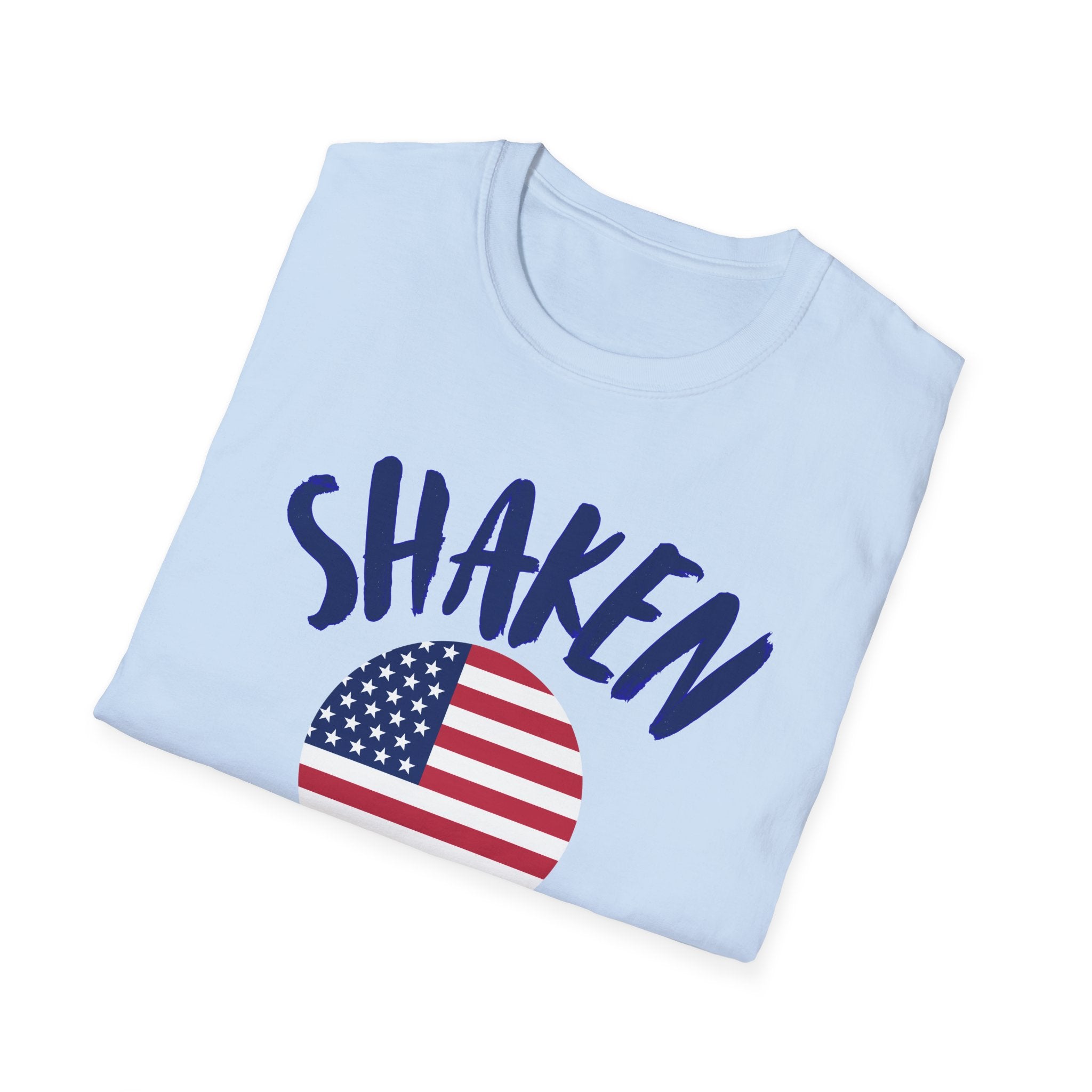 Shaken Up Summer American Flag T-Shirt — Patriotic Fourth of July Graphic Tee