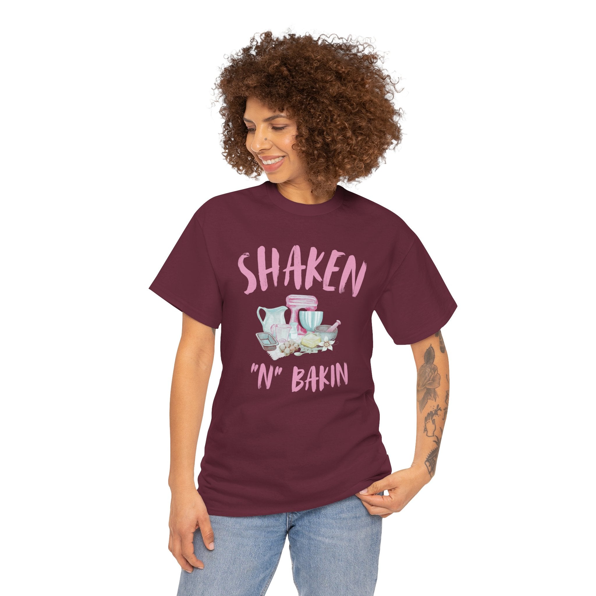Shaken 'N' Bakin Tee — Cute Pastel Mixer Baking Shirt for Bakers
