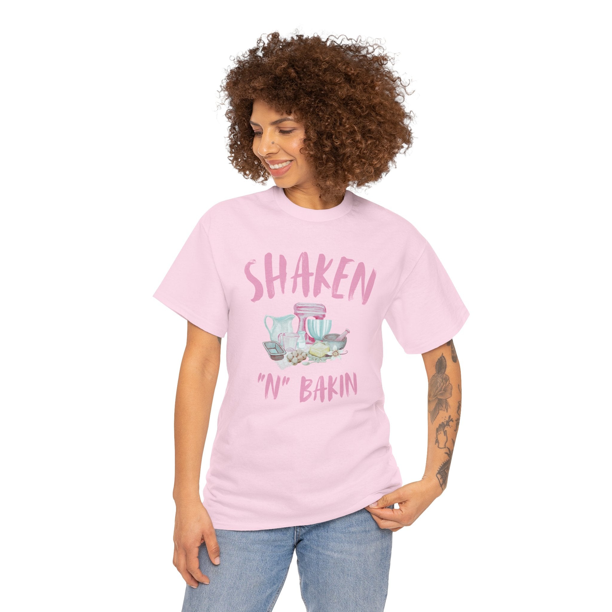 Shaken 'N' Bakin Tee — Cute Pastel Mixer Baking Shirt for Bakers