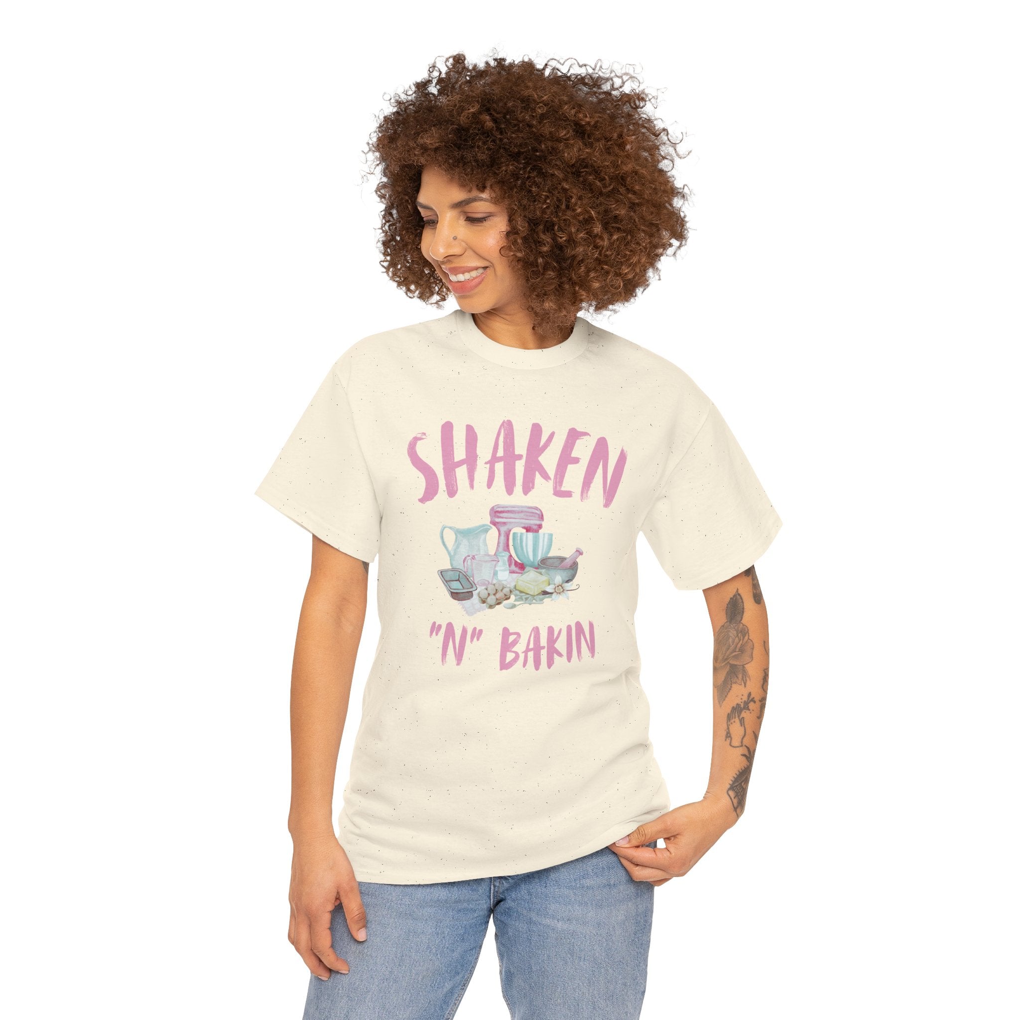 Shaken 'N' Bakin Tee — Cute Pastel Mixer Baking Shirt for Bakers
