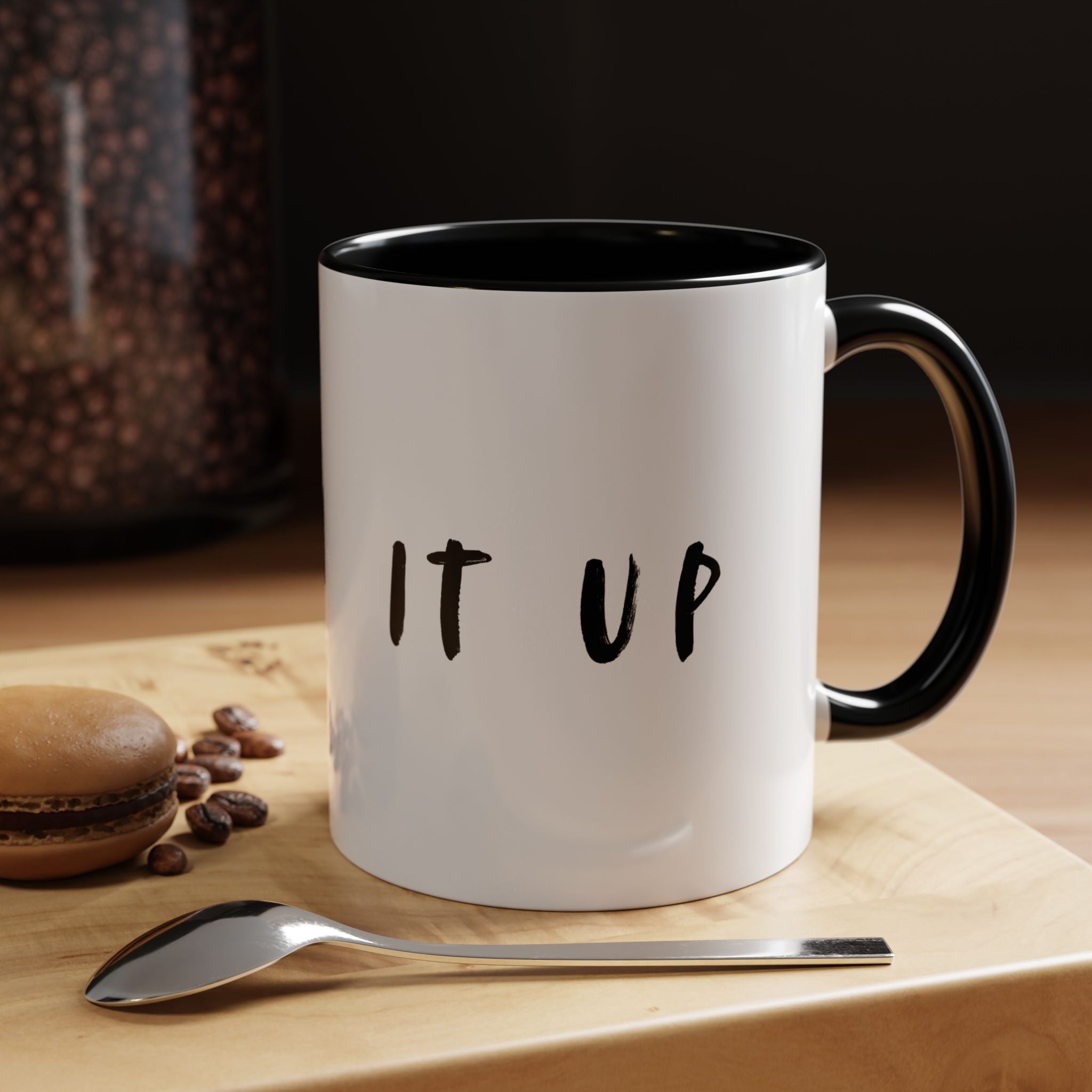 Funny 'Drink It Up' Accent Coffee Mug — 11/15oz Ceramic