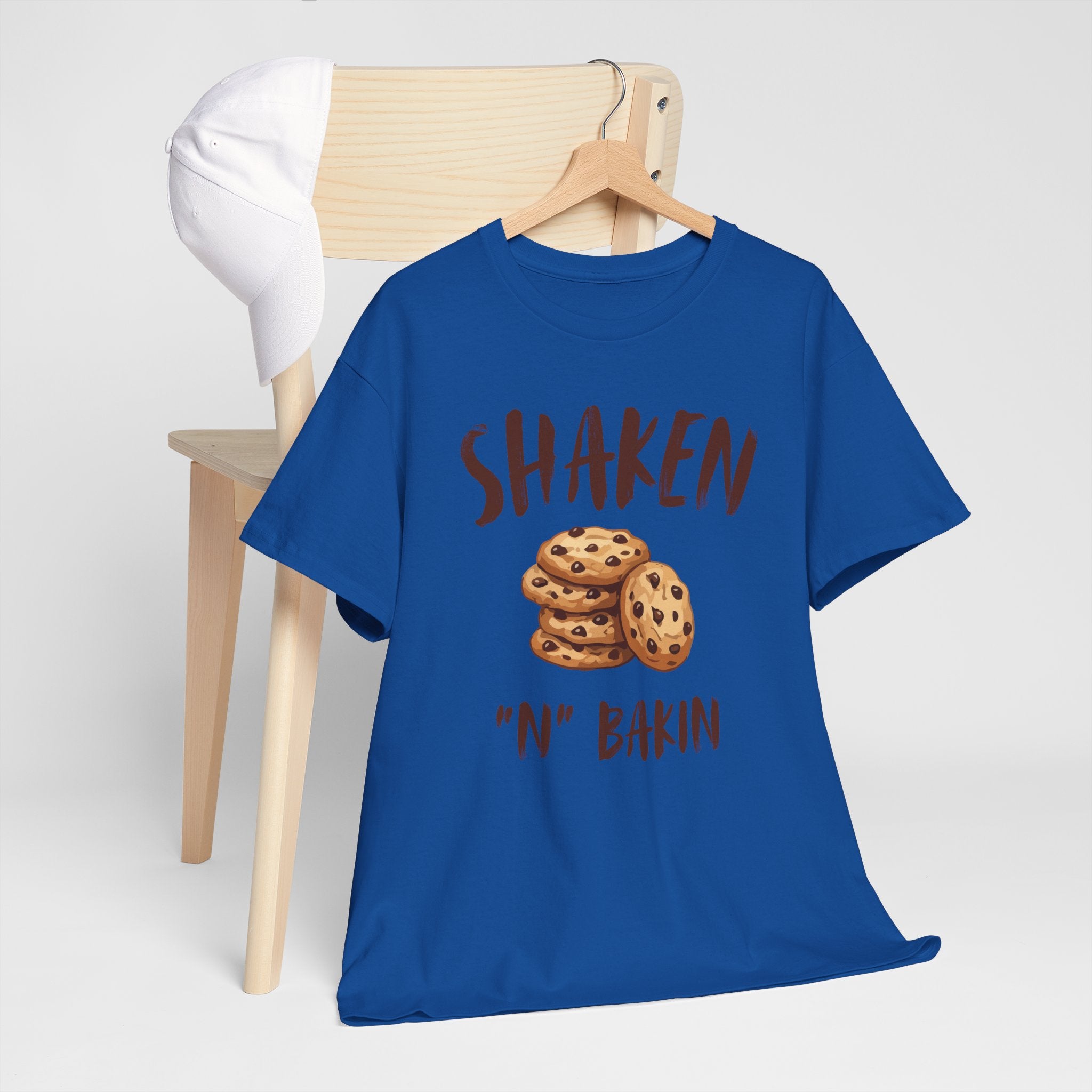 Shaken 'N' Bakin Cookie T-Shirt — Baking Graphic Tee for Bakers & Dessert Lovers