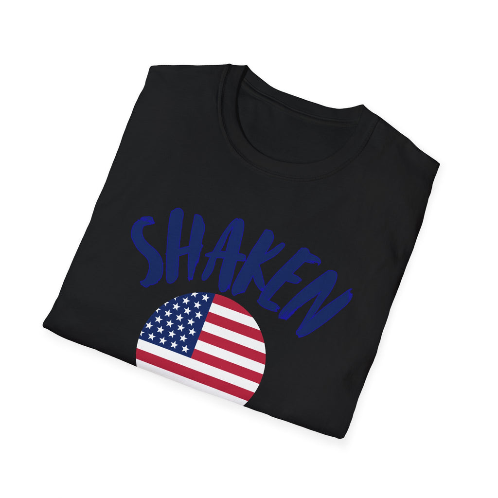 Shaken Up Summer American Flag T-Shirt — Patriotic Fourth of July Graphic Tee