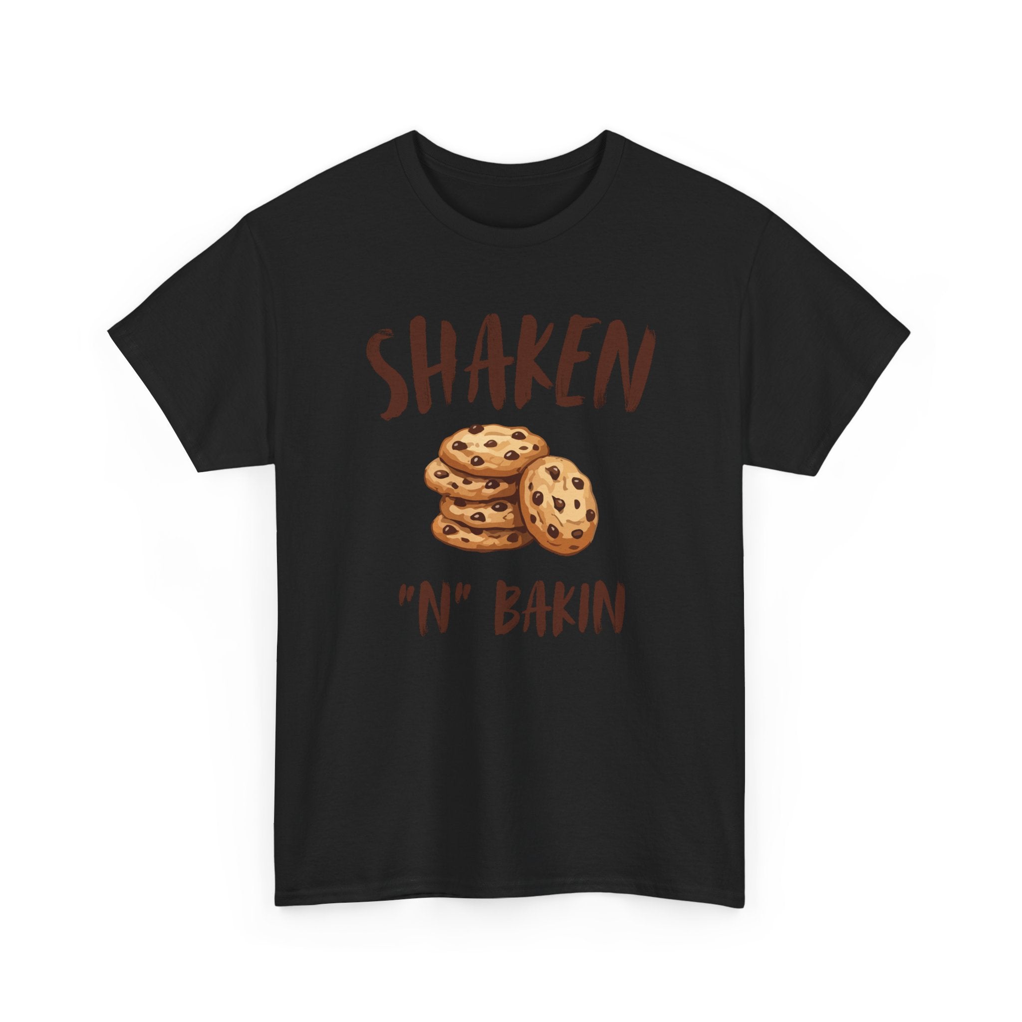 Shaken 'N' Bakin Cookie T-Shirt — Baking Graphic Tee for Bakers & Dessert Lovers