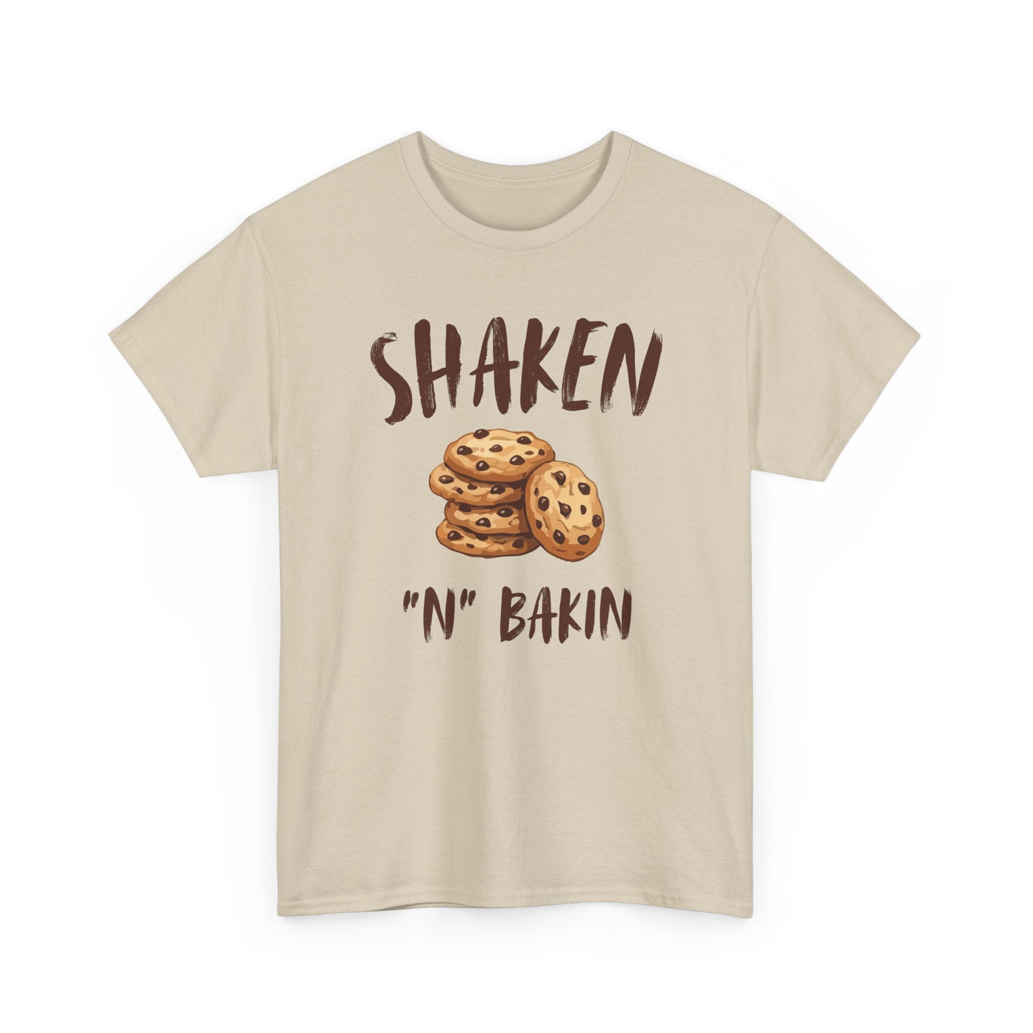 Shaken 'N' Bakin Cookie T-Shirt — Baking Graphic Tee for Bakers & Dessert Lovers