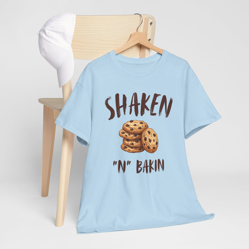 Shaken 'N' Bakin Cookie T-Shirt — Baking Graphic Tee for Bakers & Dessert Lovers