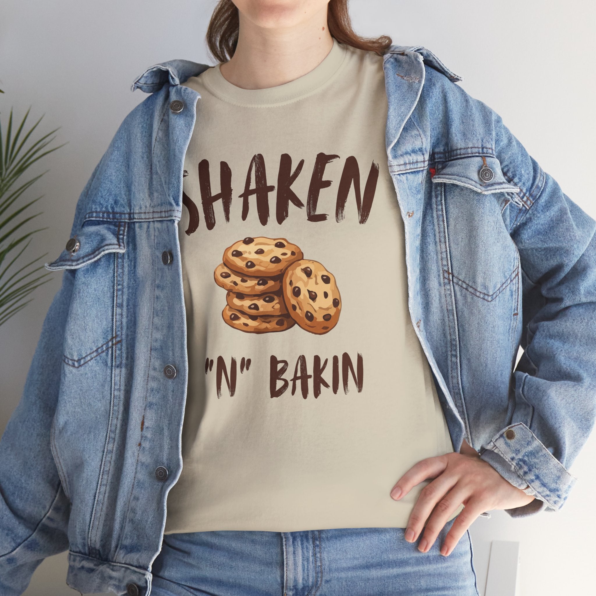 Shaken 'N' Bakin Cookie T-Shirt — Baking Graphic Tee for Bakers & Dessert Lovers