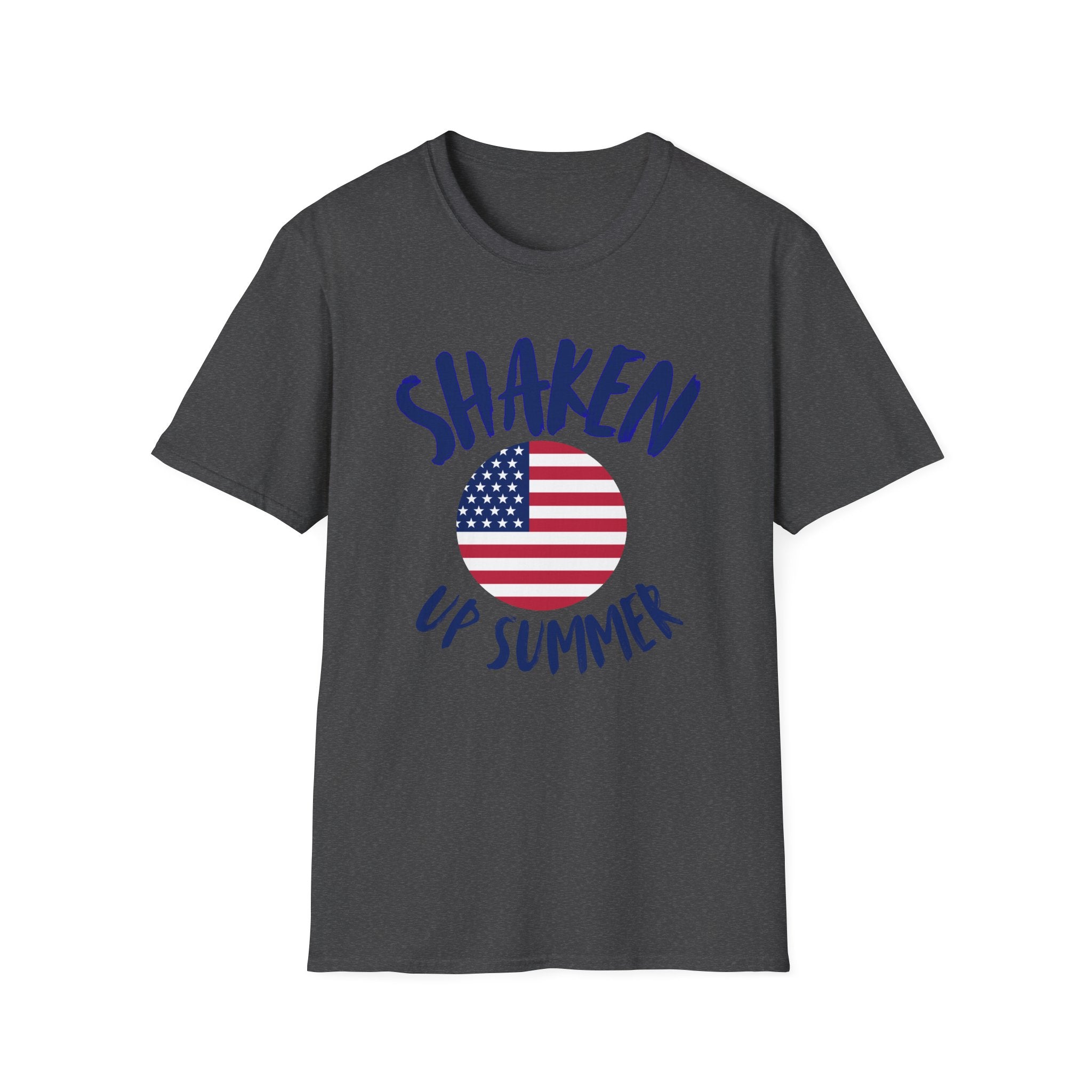 Shaken Up Summer American Flag T-Shirt — Patriotic Fourth of July Graphic Tee
