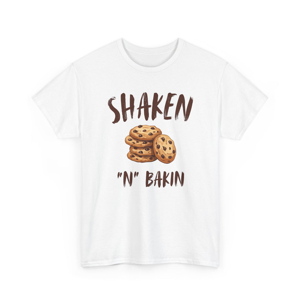 Shaken 'N' Bakin Cookie T-Shirt — Baking Graphic Tee for Bakers & Dessert Lovers