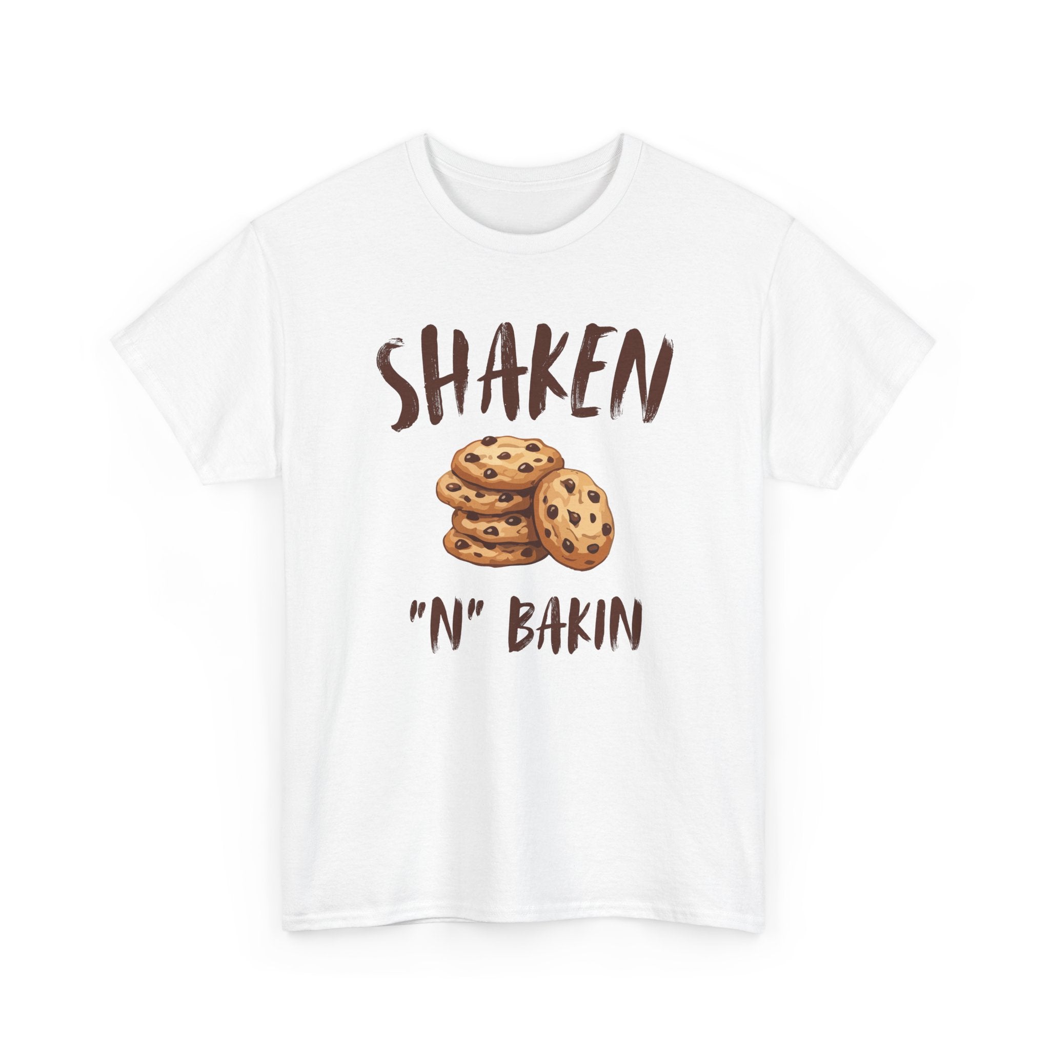 Shaken 'N' Bakin Cookie T-Shirt — Baking Graphic Tee for Bakers & Dessert Lovers