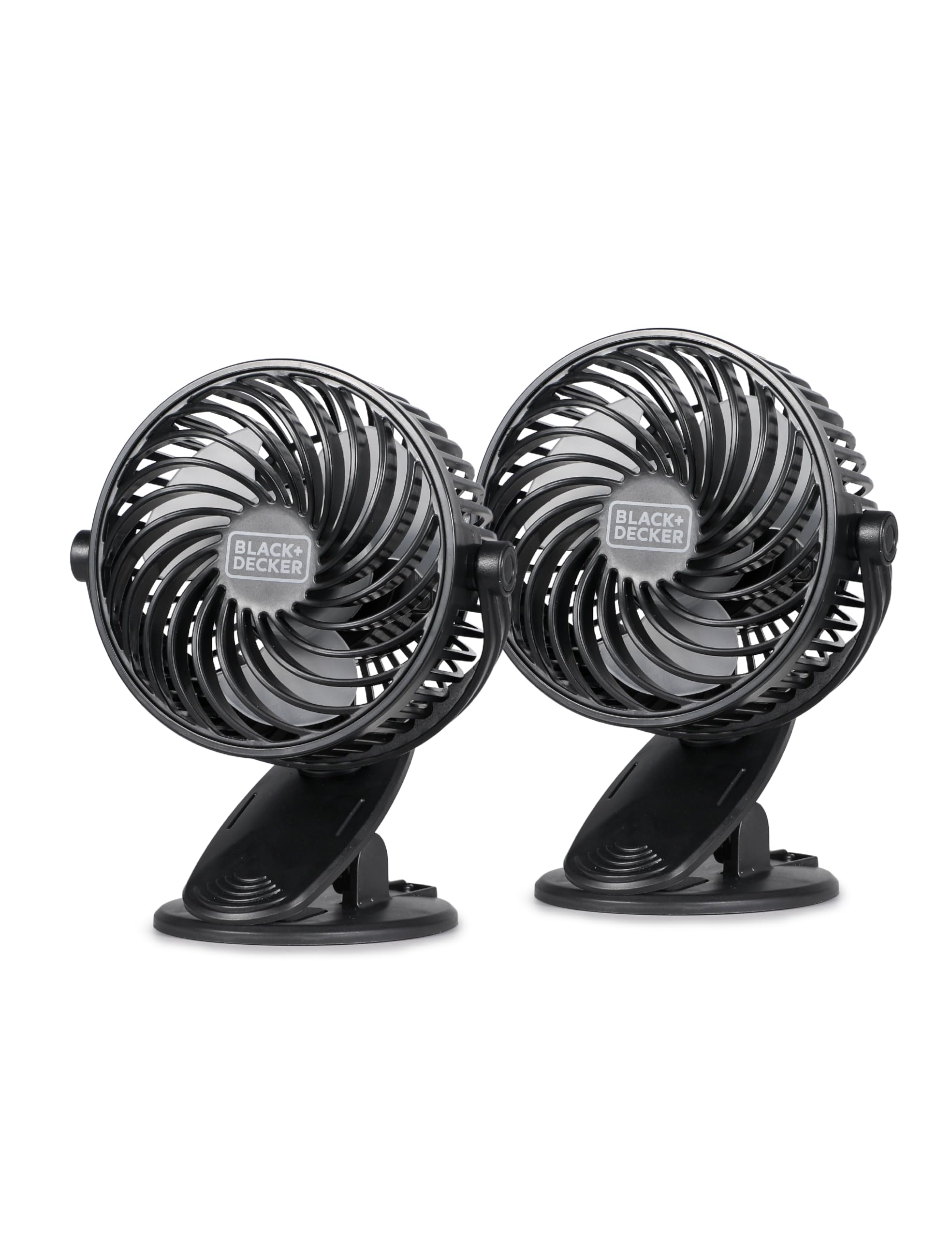 4" Convertible Cooling Fan 2-Pack Black