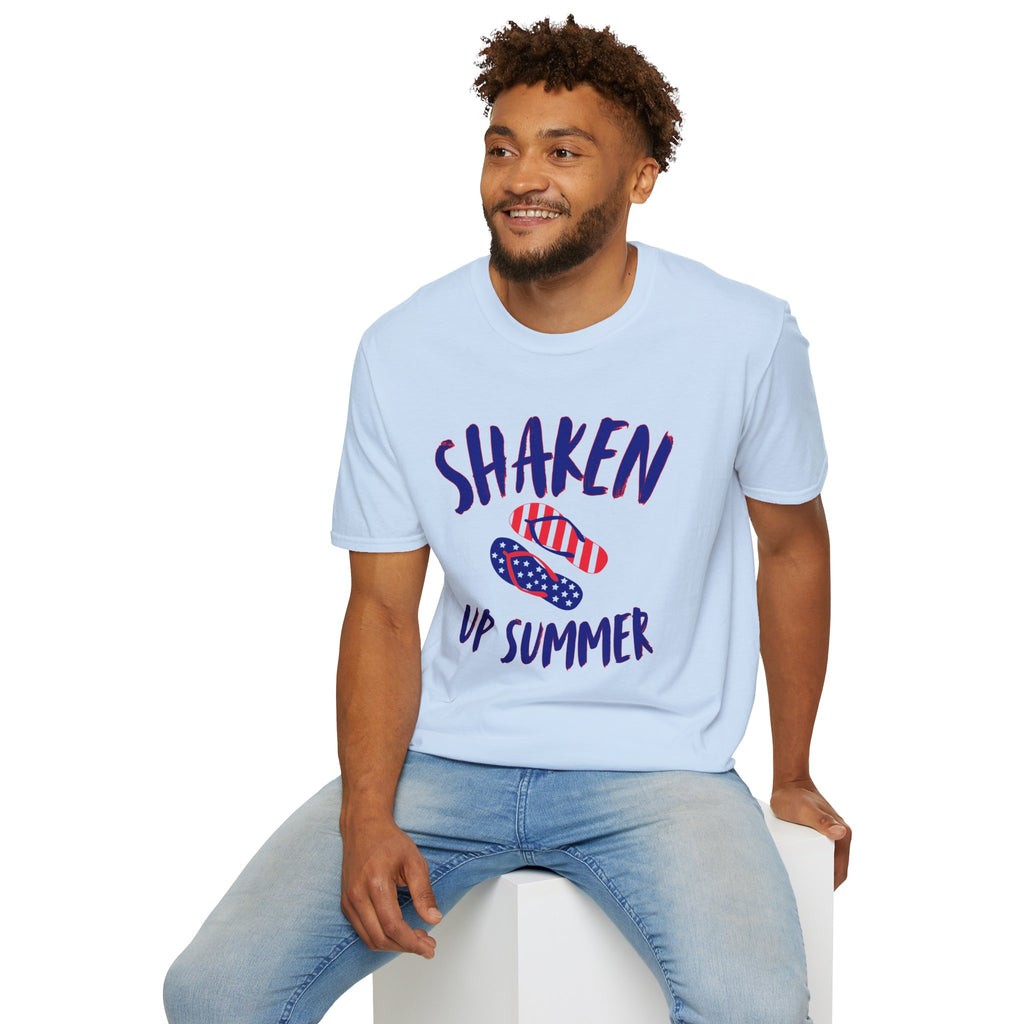 4th of July Flip Flop T-Shirt — Patriotic Independence Day Tee