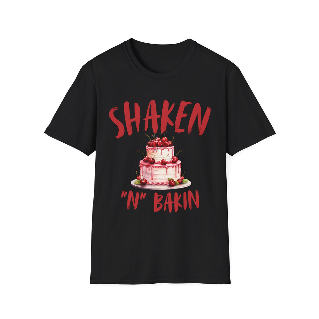 Shanken N Bakin Cake T-Shirt — Fun Baking Party Tee