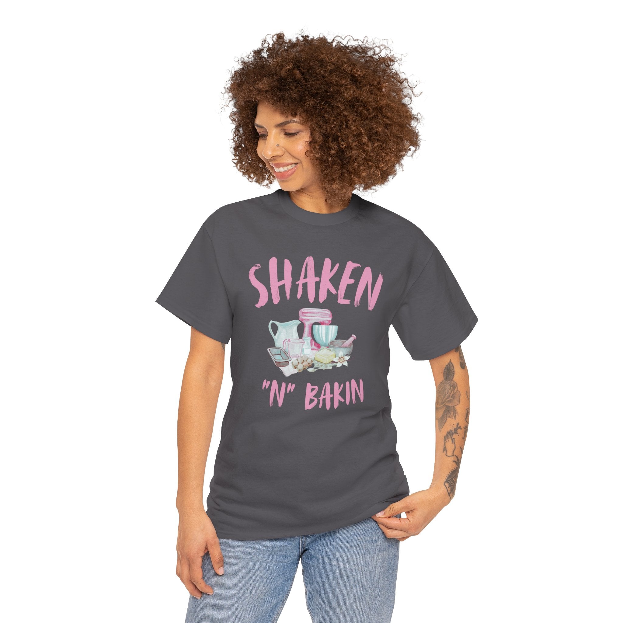 Shaken 'N' Bakin Tee — Cute Pastel Mixer Baking Shirt for Bakers