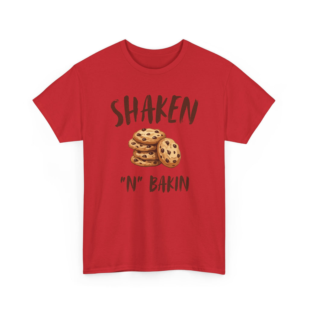 Shaken 'N' Bakin Cookie T-Shirt — Baking Graphic Tee for Bakers & Dessert Lovers