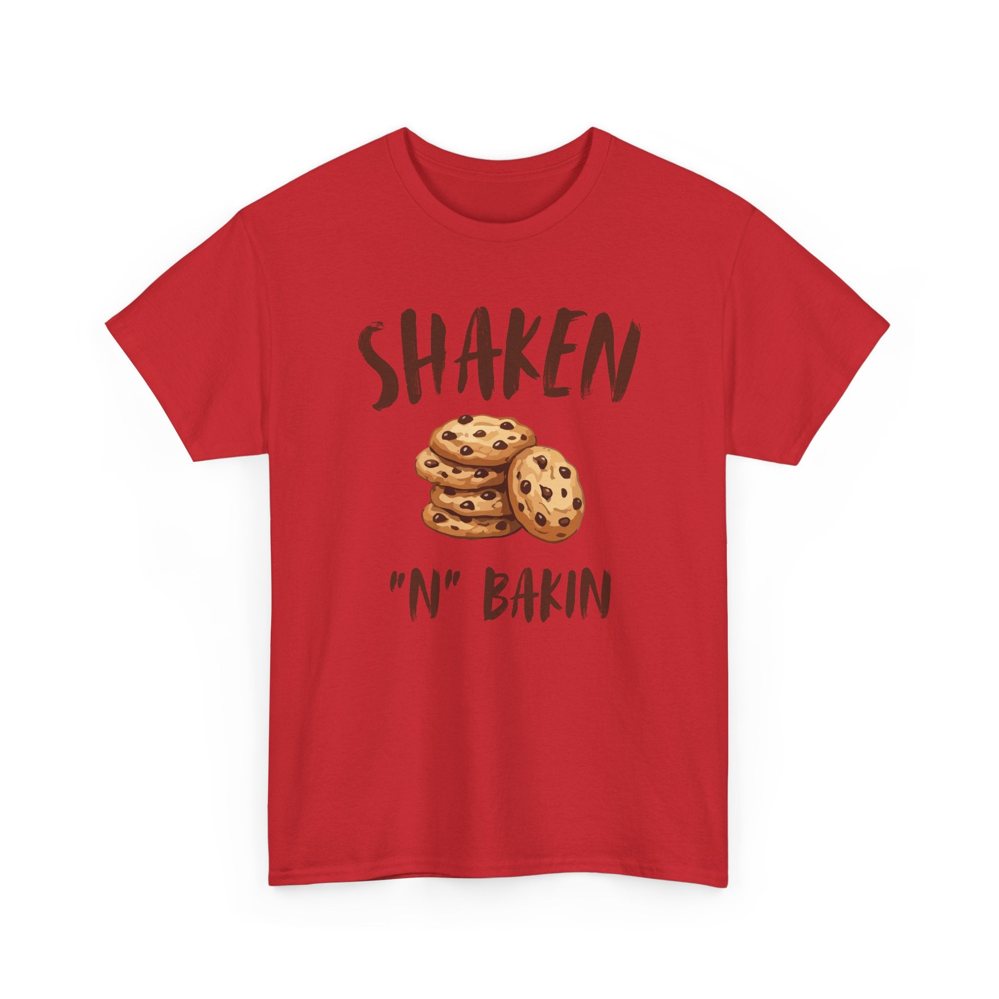 Shaken 'N' Bakin Cookie T-Shirt — Baking Graphic Tee for Bakers & Dessert Lovers