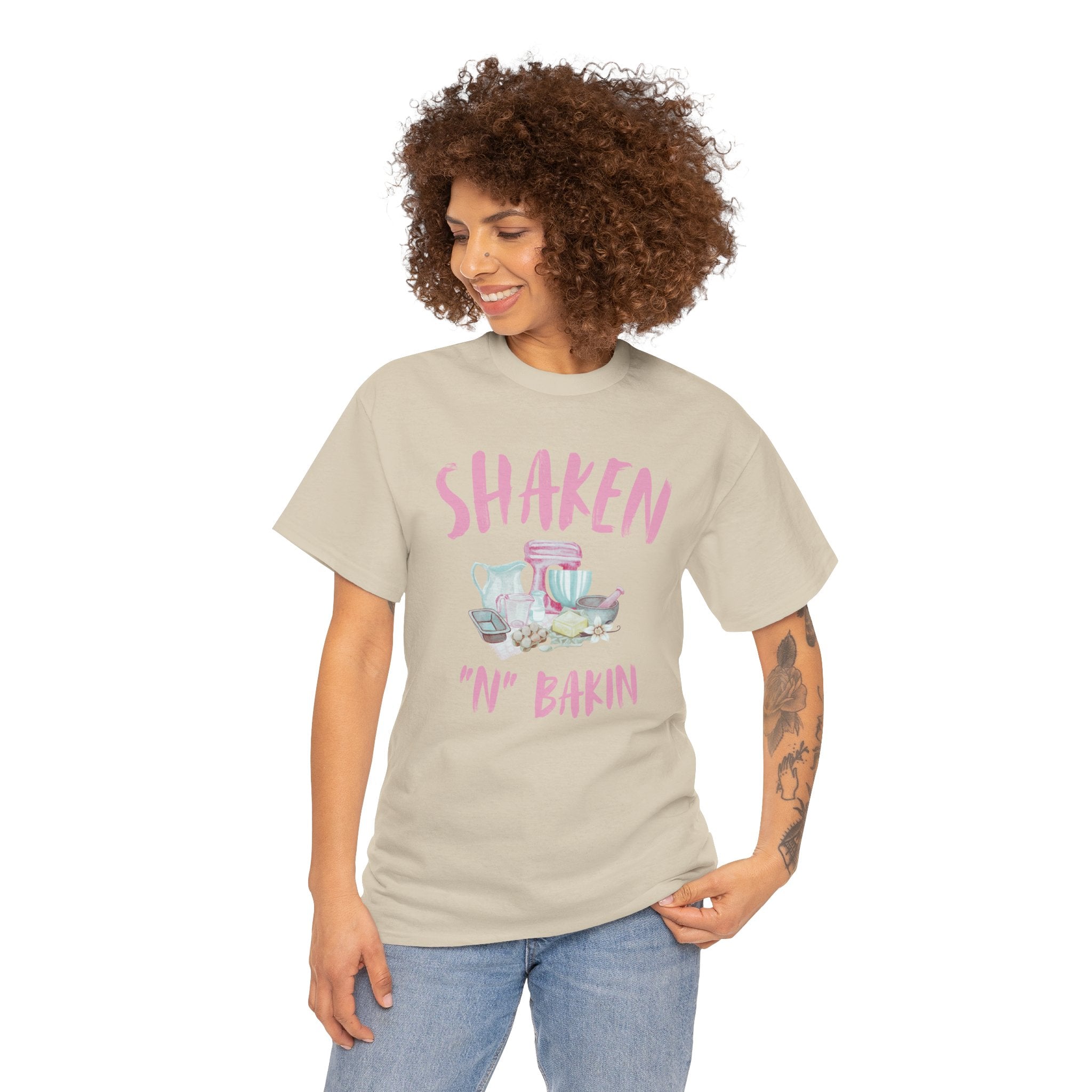 Shaken 'N' Bakin Tee — Cute Pastel Mixer Baking Shirt for Bakers