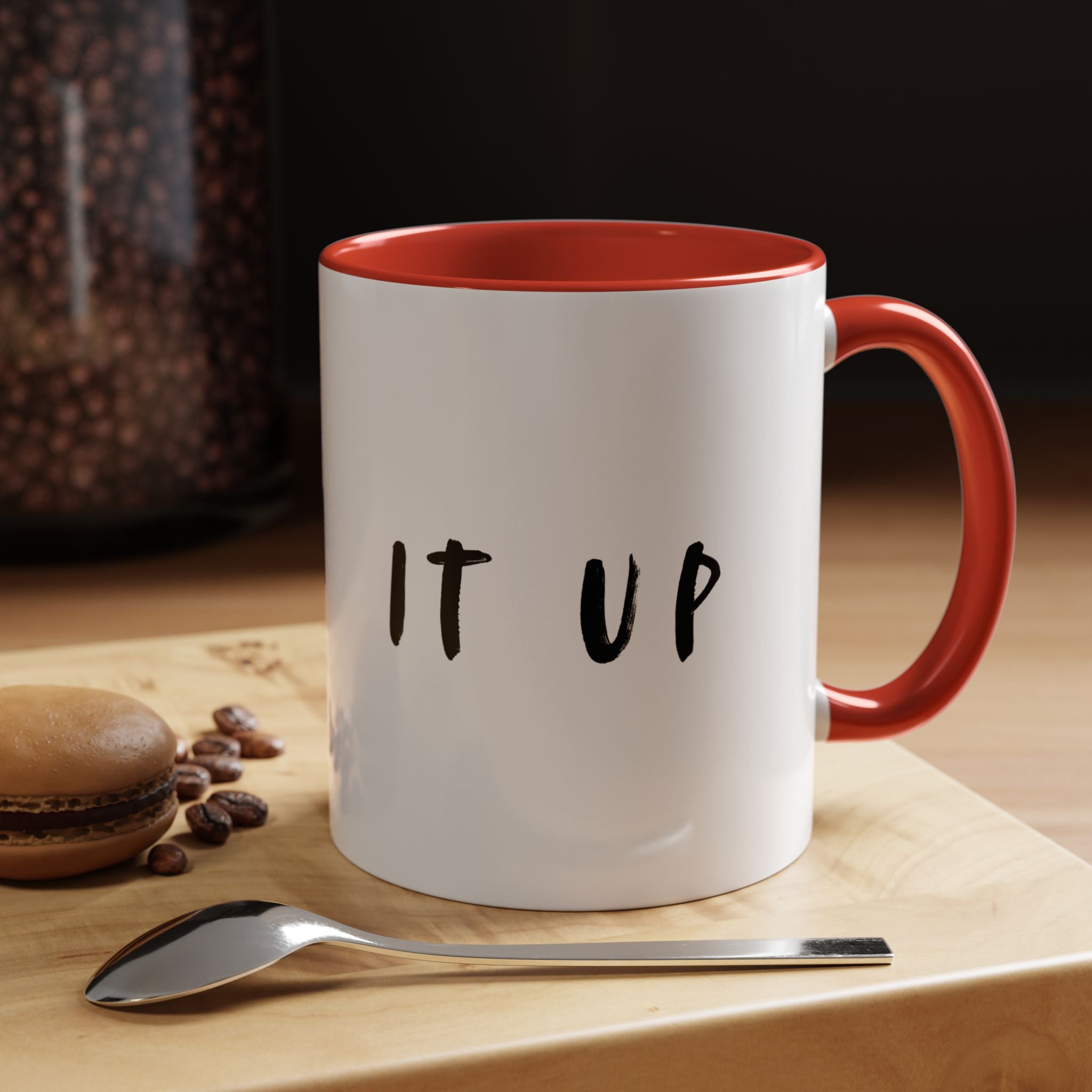 Funny 'Drink It Up' Accent Coffee Mug — 11/15oz Ceramic