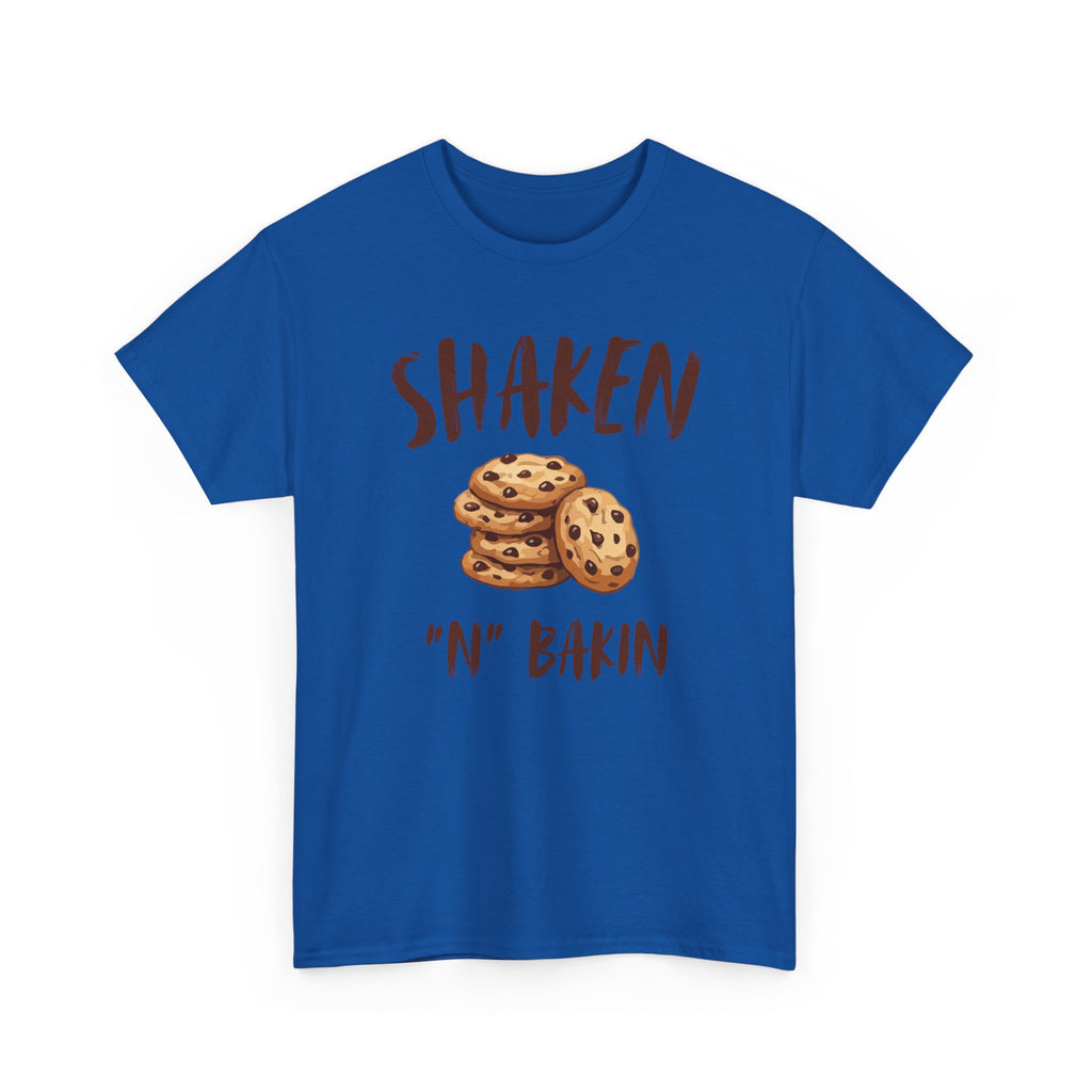 Shaken 'N' Bakin Cookie T-Shirt — Baking Graphic Tee for Bakers & Dessert Lovers