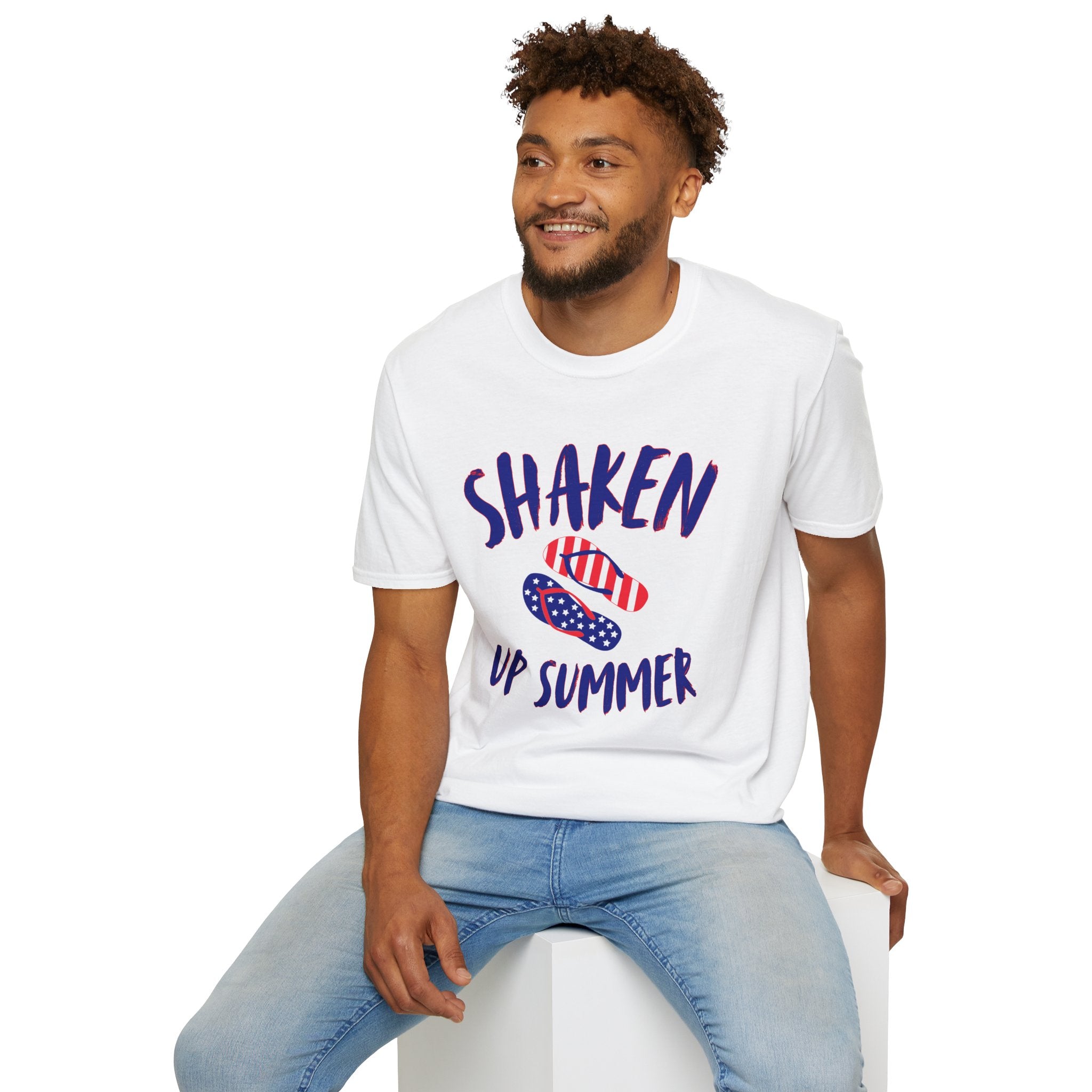 4th of July Flip Flop T-Shirt — Patriotic Independence Day Tee