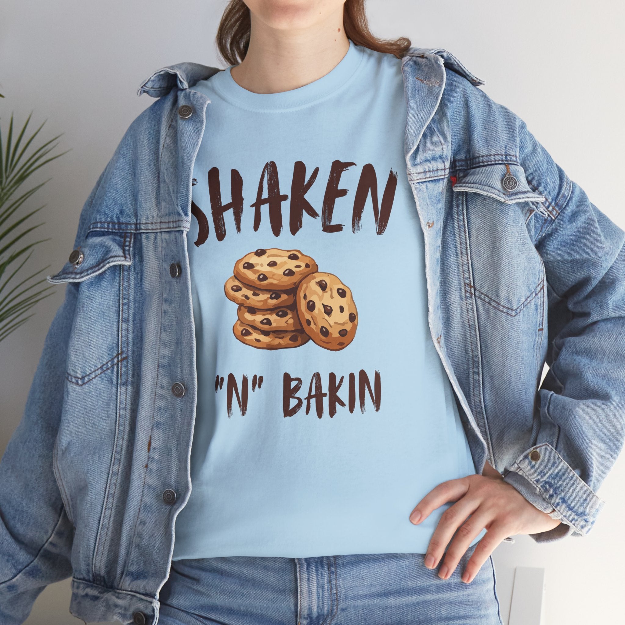 Shaken 'N' Bakin Cookie T-Shirt — Baking Graphic Tee for Bakers & Dessert Lovers