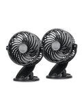 4" Convertible Cooling Fan 2-Pack Black
